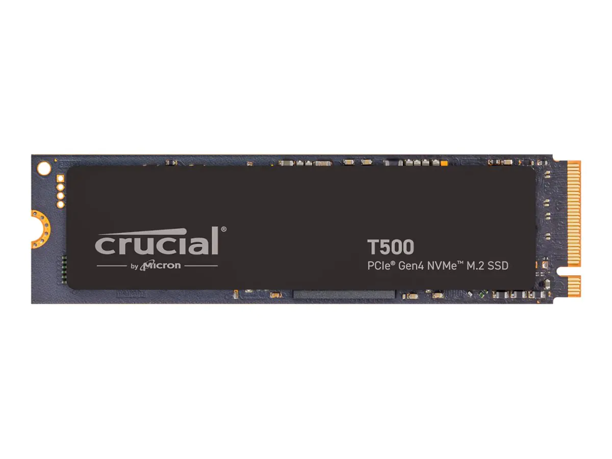 Crucial T500 - SSD - 1 TB - intern - PCIe 4.0 (NVMe) - integrierter Kühlkörper Crucial T500 - SSD - 1 TB - intern - PCIe 4.0 (NVMe) - integrierter Kühlkörper