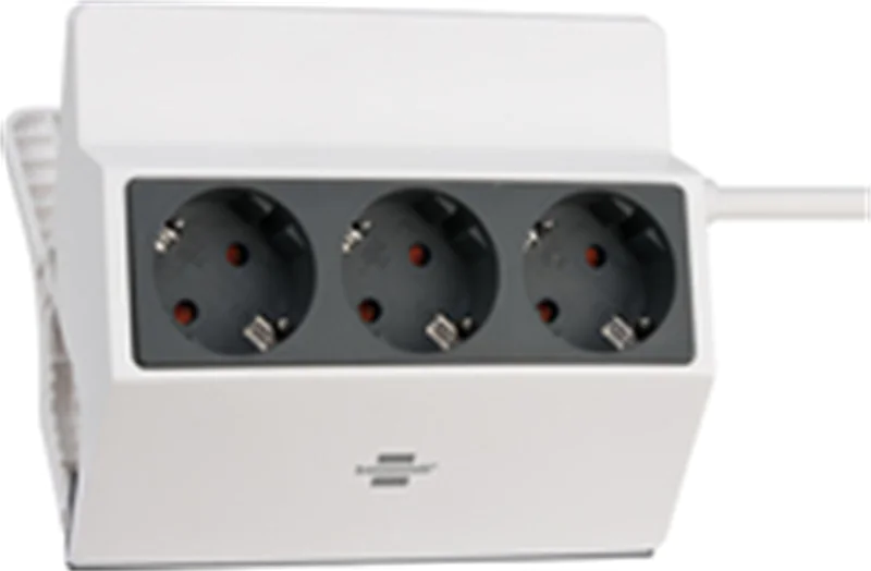 Brennenstuhl 1150070, 3 m, Drinnen, IP20, Anthrazit, Weiß, 3 AC-Ausgänge, 16 A