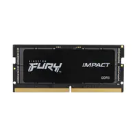 Kingston FURY Impact - DDR5 - Modul - 16 GB - SO DIMM 262-PIN - 6000 MHz / PC5-48000 - CL38 - 1.35 V - ungepuffert - on-die ECC - Schwarz