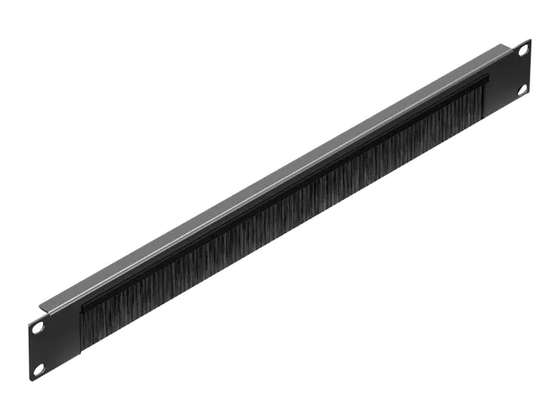 Rittal - Kabelführungspanel mit Bürste - RAL 9005 - 1U - 48.3 cm (19")