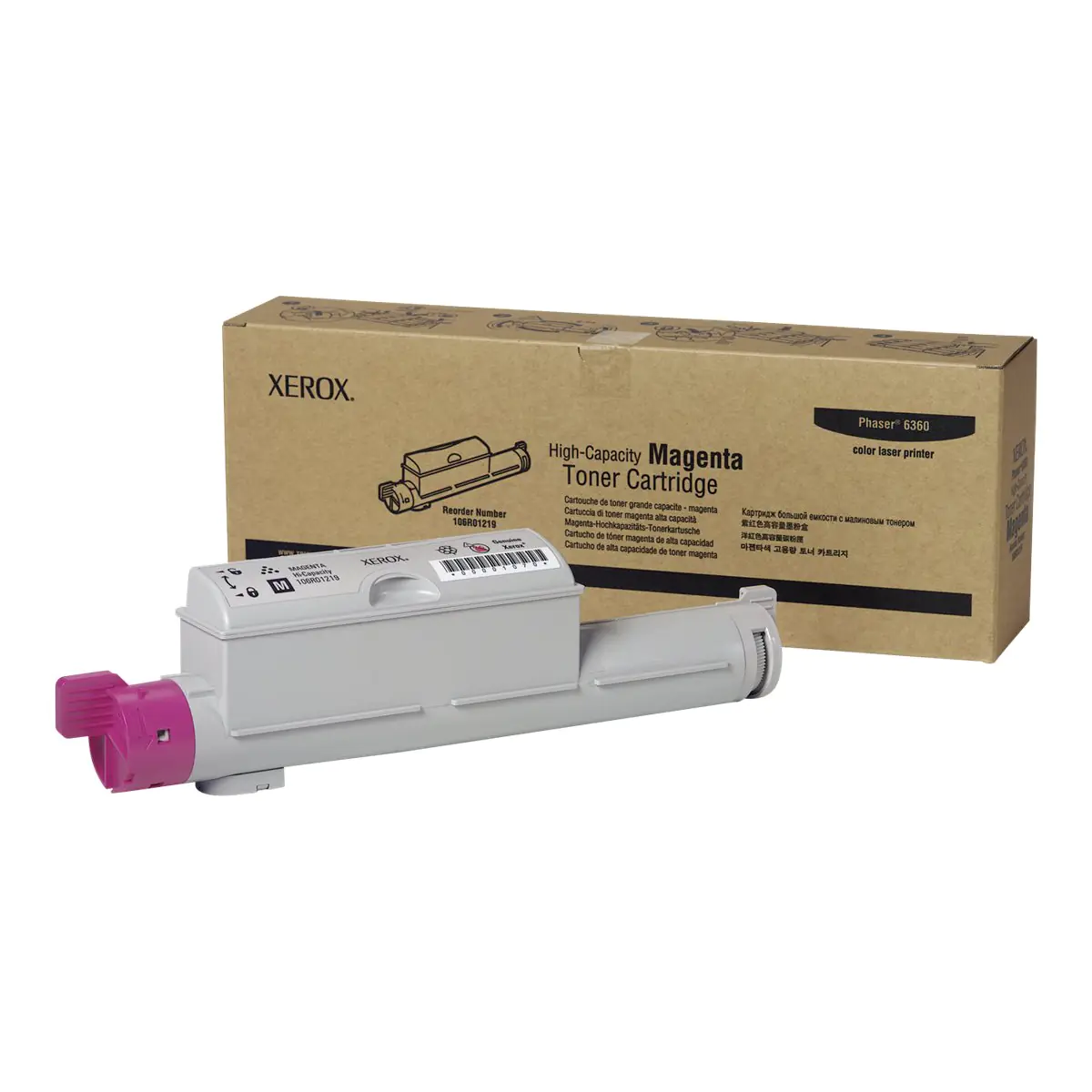 Xerox Phaser 6360 - Mit hoher Kapazität - Magenta - Original - Tonerpatrone - für Phaser 6360DA, 6360DB, 6360DN, 6360DT, 6360DX, 6360N Xerox Phaser 6360 - Mit hoher Kapazität - Magenta - Original - Tonerpatrone - für Phaser 6360DA, 6360DB, 6360DN, 6360DT, 6360DX, 6360N