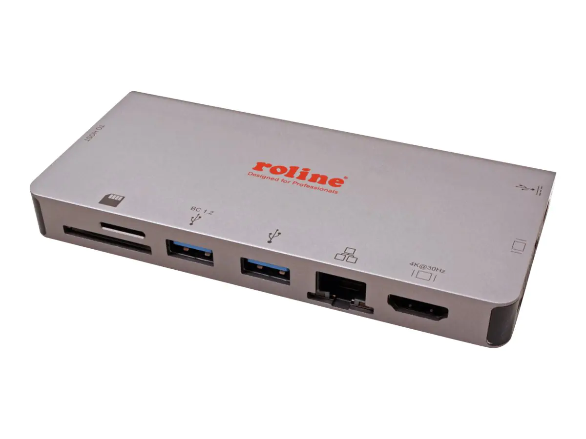 ROLINE Dockingstation - USB-C 3.2 - VGA, HDMI 12.02.1022