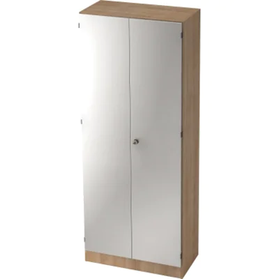 Hammerbacher Garderobenschrank V6200/N/S/SG 5OH nußbaum/silber Hammerbacher Garderobenschrank V6200/N/S/SG 5OH nußbaum/silber