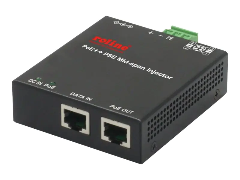 Roline - Power Injector - 90 Watt - Ausgangsanschlüsse: 1 - Schwarz