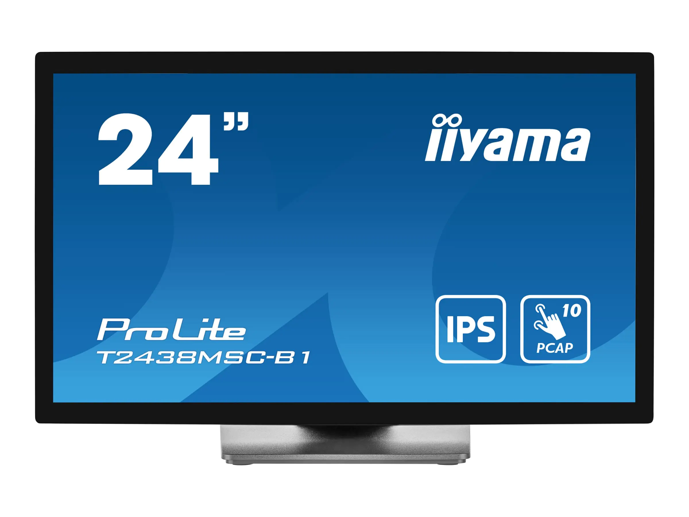 iiyama ProLite T2438MSC-B1 - LED-Monitor - 61 cm (24") (23.8" sichtbar) - Touchscreen - 1920 x 1080 Full HD (1080p) - IPS - 600 cd/m² - 1000:1 - 5 ms - HDMI, DisplayPort - Lautsprecher - mattschwarz iiyama ProLite T2438MSC-B1 - LED-Monitor - 61 cm (24") (23.8" sichtbar) - Touchscreen - 1920 x 1080 Full HD (1080p) - IPS - 600 cd/m² - 1000:1 - 5 ms - HDMI, DisplayPort - Lautsprecher - mattschwarz