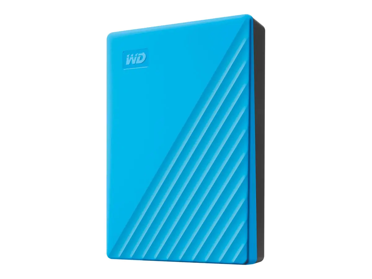 WD My Passport WDBPKJ0040BBL - Festplatte - verschlüsselt - 4 TB - extern (tragbar) - USB 3.2 Gen 1 - 256-Bit-AES - Blau WD My Passport WDBPKJ0040BBL - Festplatte - verschlüsselt - 4 TB - extern (tragbar) - USB 3.2 Gen 1 - 256-Bit-AES - Blau