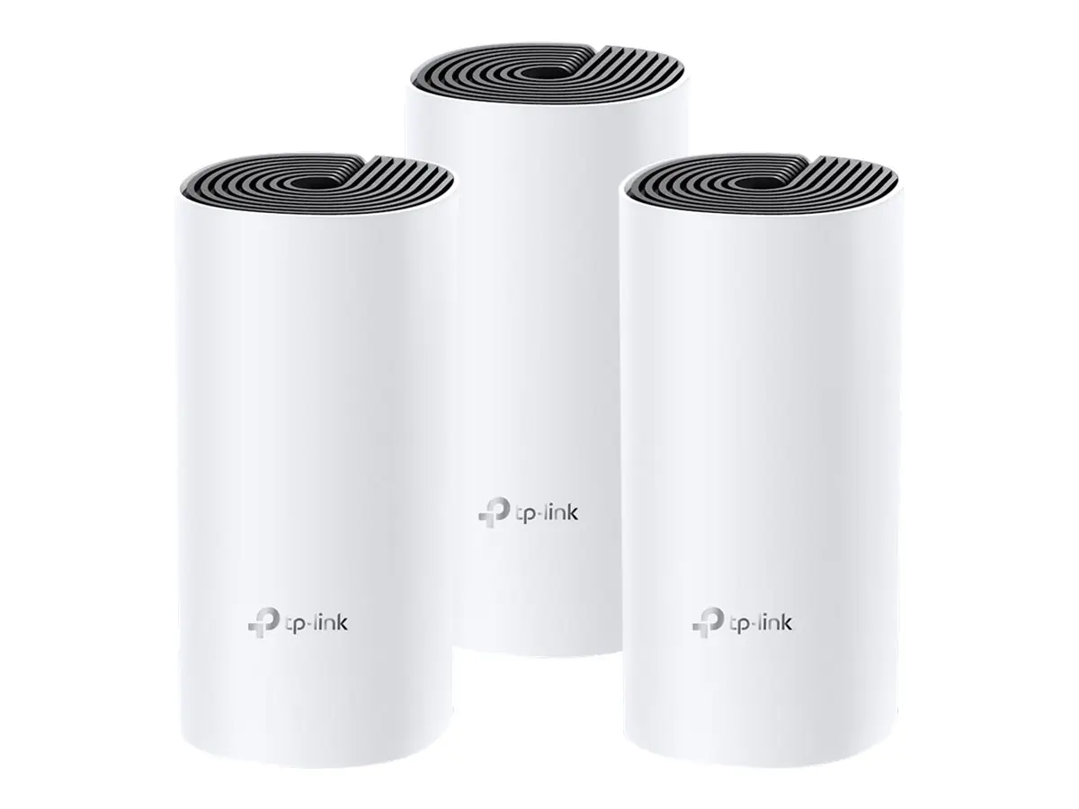 TP-Link DECO M4 - WLAN-System - (3 Router) - Netz 1GbE - Wi-Fi 5 - Dual-Band TP-Link DECO M4 - WLAN-System - (3 Router) - Netz 1GbE - Wi-Fi 5 - Dual-Band