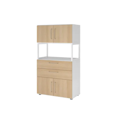 Hammerbacher Regalschrank FlexWall 800 x 1.452 x 417 mm (B x H x T) Flügeltür ohne Rollen Holz Hammerbacher Regalschrank FlexWall 800 x 1.452 x 417 mm (B x H x T) Flügeltür ohne Rollen Holz