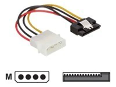 Delock - Netzteil - SATA-Stromstecker (M) zu interne Stromversorgung, 4-polig (M) - 12 cm