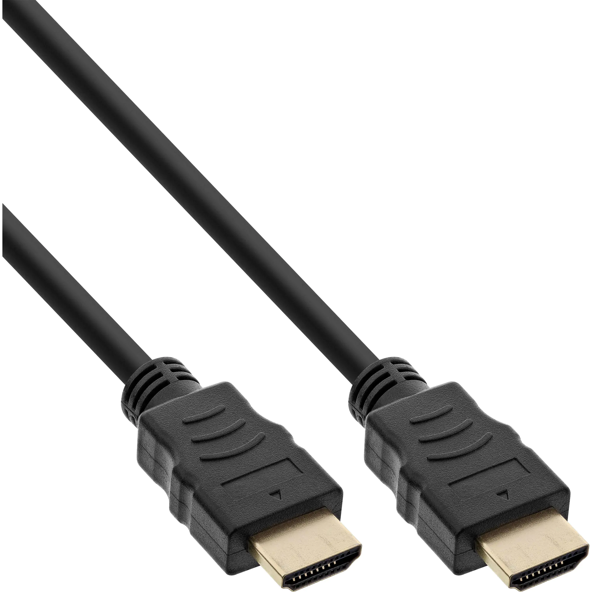 InLine High Speed - HDMI-Kabel mit Ethernet - HDMI Stecker zu HDMI Stecker - 30 cm - Dreifachisolierung - Schwarz - geformt, 4K Unterstützung InLine High Speed - HDMI-Kabel mit Ethernet - HDMI Stecker zu HDMI Stecker - 30 cm - Dreifachisolierung - Schwarz - geformt, 4K Unterstützung