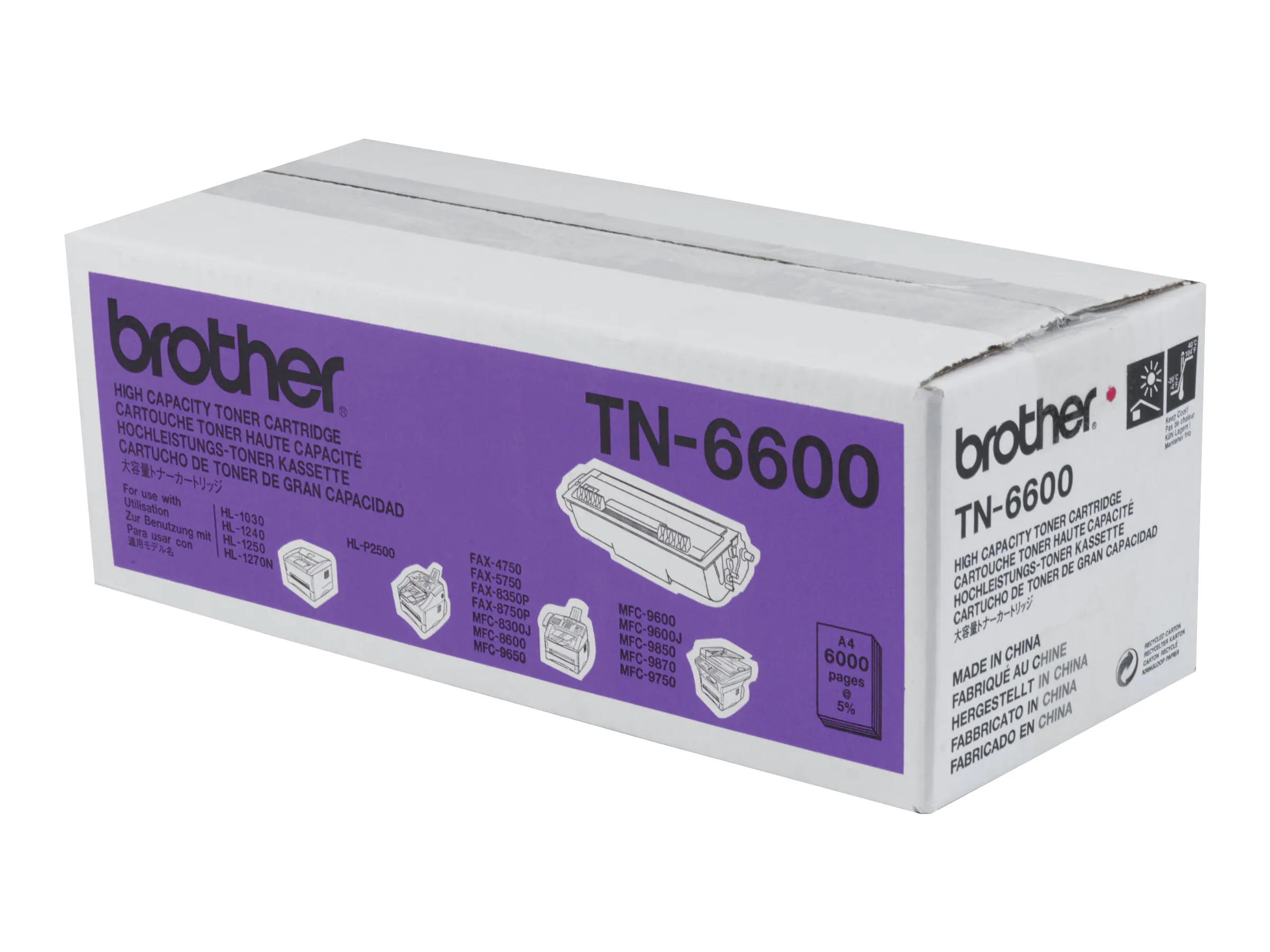 Brother TN-6600 - Schwarz - original - Tonerpatrone TN6600