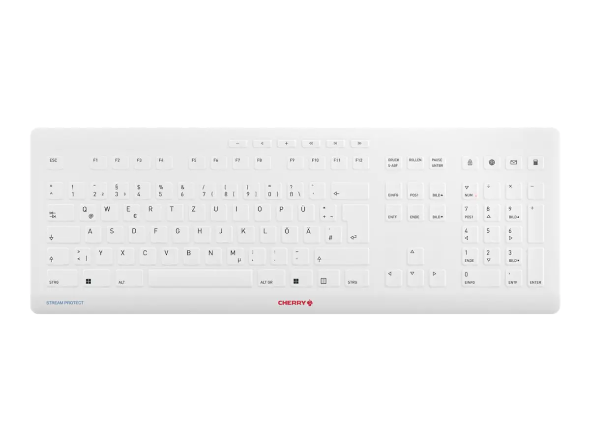 CHERRY STREAM - Tastatur - kabellos - Deutsch - Tastenschalter: CHERRY SX - Schwarz CHERRY STREAM - Tastatur - kabellos - Deutsch - Tastenschalter: CHERRY SX - Schwarz