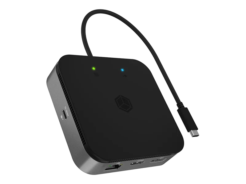 ICY BOX USB 4.0 Type-C Dockingstation mit zweifacher Videoausgabe IB-DK408-C41