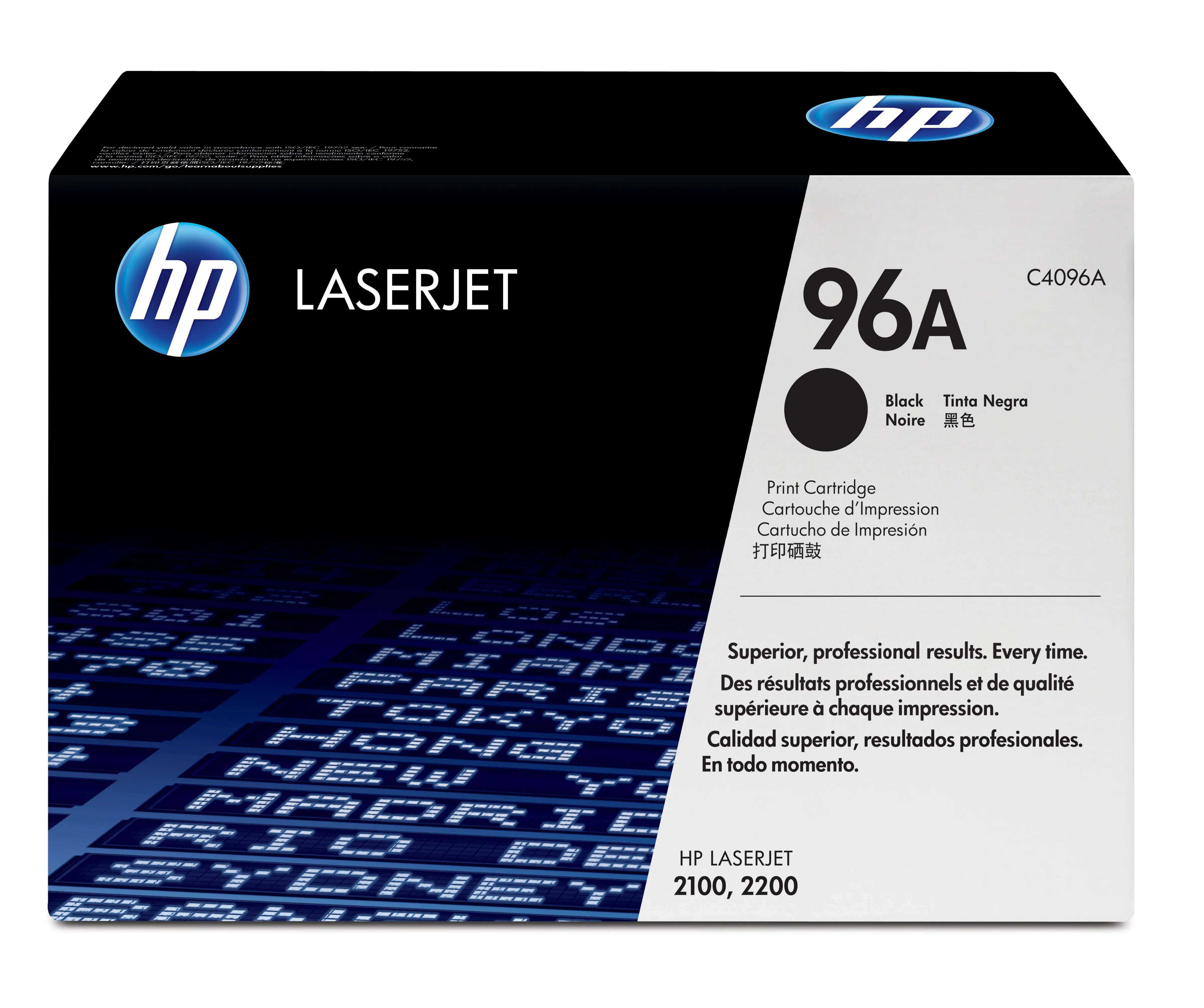 HP 96A - Schwarz - original - LaserJet - Tonerpatrone (C4096A) - für LaserJet 2100, 2200 HP 96A - Schwarz - original - LaserJet - Tonerpatrone (C4096A) - für LaserJet 2100, 2200
