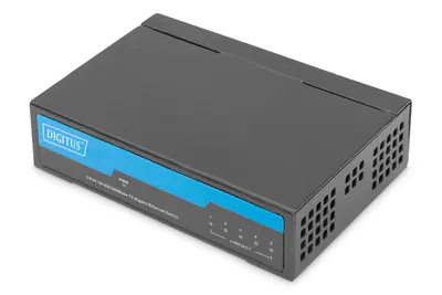 DIGITUS Switch 5-Port Gigabit Unmanaged Metallgehäuse schw - Switch - 1 Gbps DIGITUS Switch 5-Port Gigabit Unmanaged Metallgehäuse schw - Switch - 1 Gbps