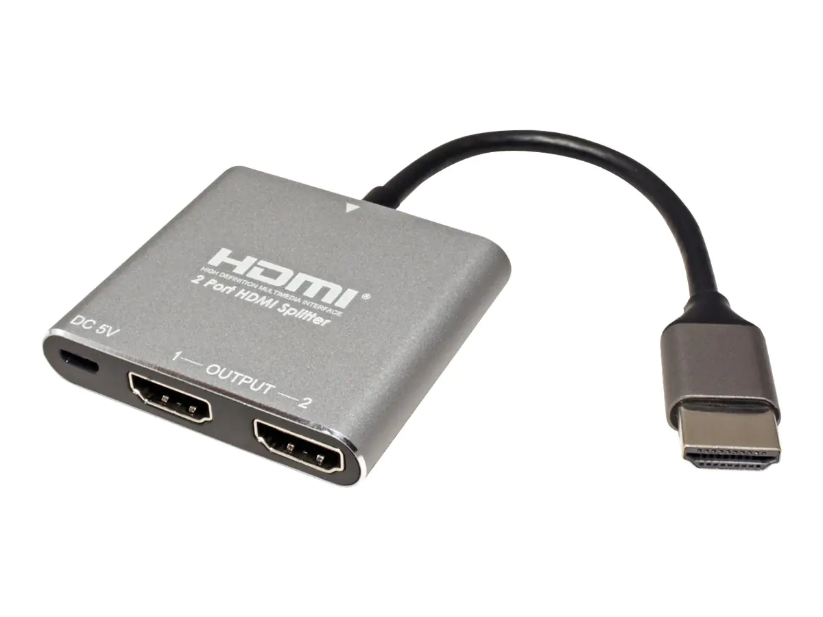 VALUE HDMI Splitter - Video-/Audio-Splitter - 2 x HDMI VALUE HDMI Splitter - Video-/Audio-Splitter - 2 x HDMI