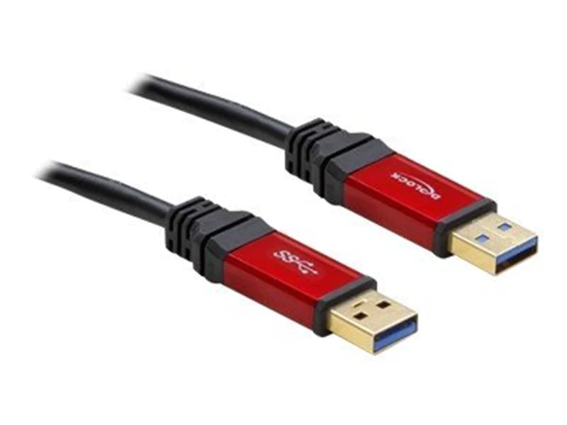Delock Premium - USB-Kabel - USB Typ A (M) zu USB Typ A (M) - USB 3.0 - 2 m - Schwarz Delock Premium - USB-Kabel - USB Typ A (M) zu USB Typ A (M) - USB 3.0 - 2 m - Schwarz