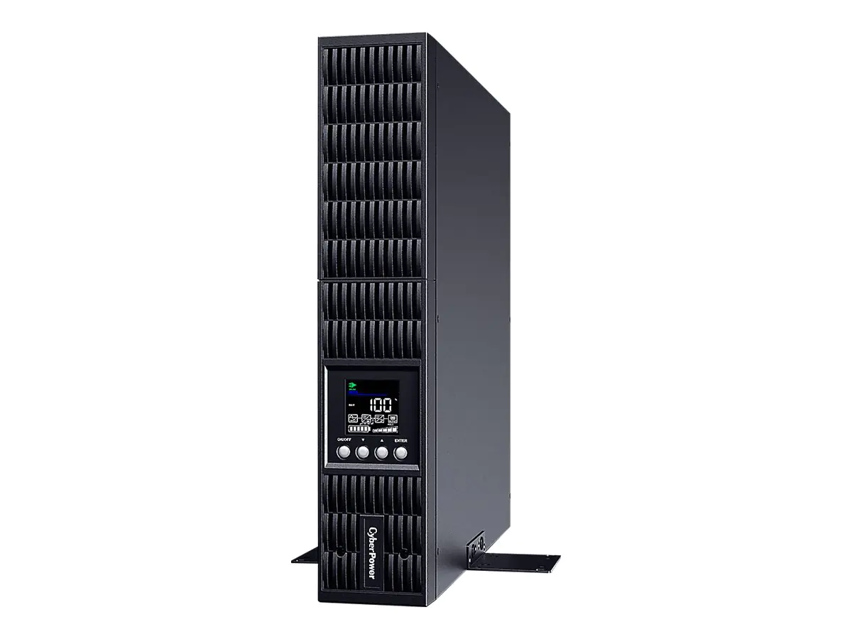 CyberPower Smart App Online S OLS2000ERT2Ua - USV (in Rack montierbar/extern) - Wechselstrom 230 V - 1800 Watt - 2000 VA - 1-phasig - 9 Ah - RS-232, USB - Ausgangsanschlüsse: 8 - 2U - Schwarz