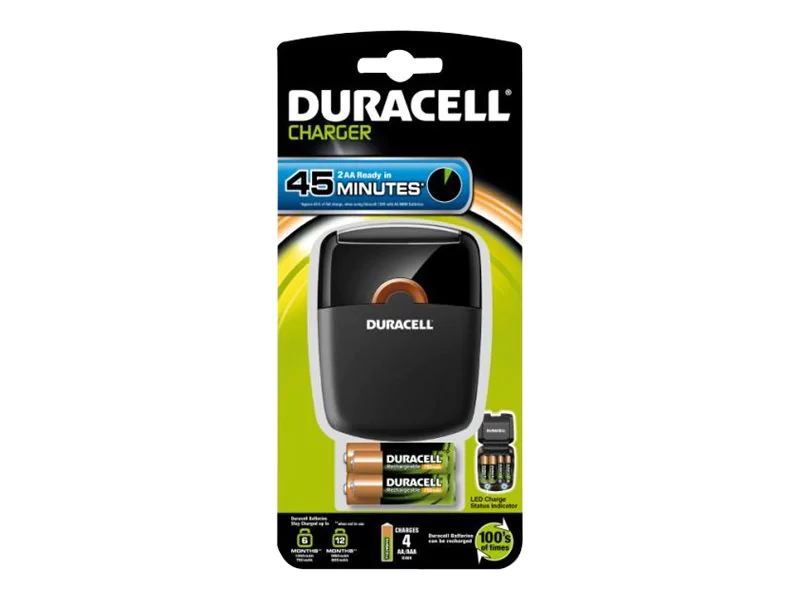 Duracell CEF27 - 0,75 Stunden Batterieladegerät - (für 4xAA/AAA) 036529