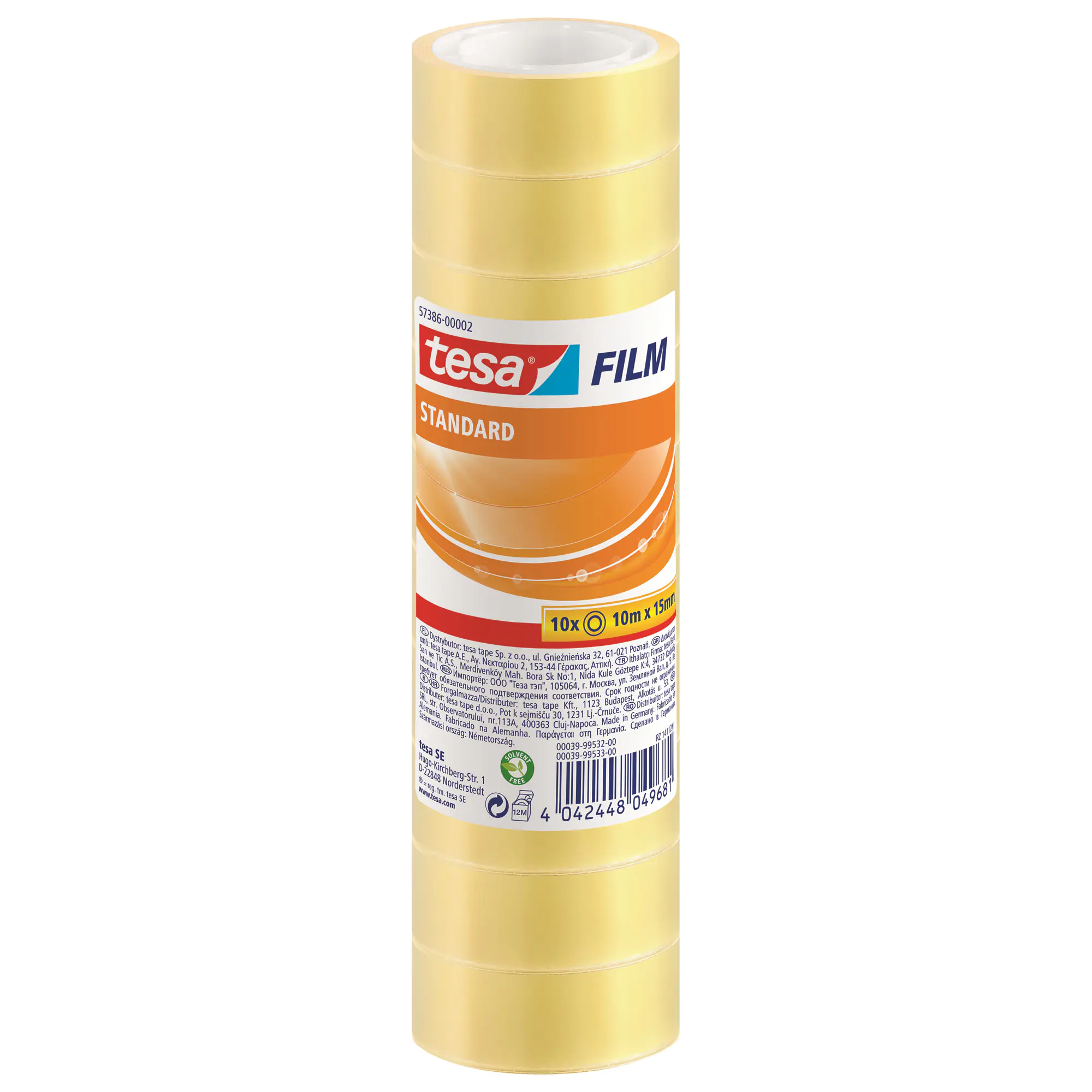 Tesa Tesafilm - Büro-Klebeband - 15 mm x 10 m 57386-00002-00
