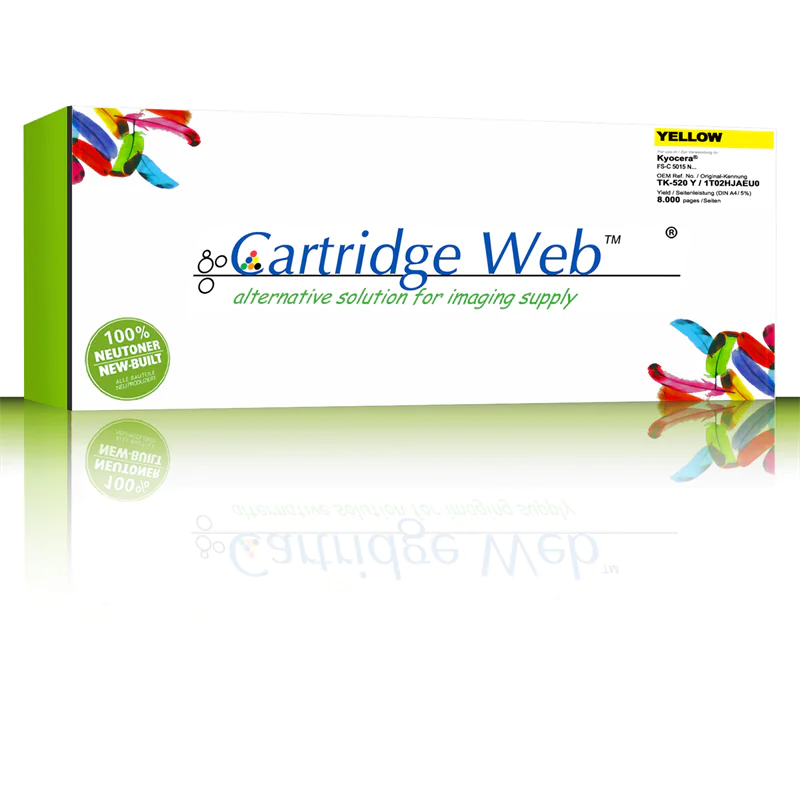 CartridgeWeb Toner kompatibel zu Kyocera/Mita gelb 1T02HJAEU0 TK520Y 8.000 Seiten