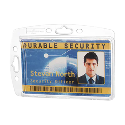 DURABLE Namensschild 890519 85x54mm Kunststoff tr 10 St./Pack. DURABLE Namensschild 890519 85x54mm Kunststoff tr 10 St./Pack.