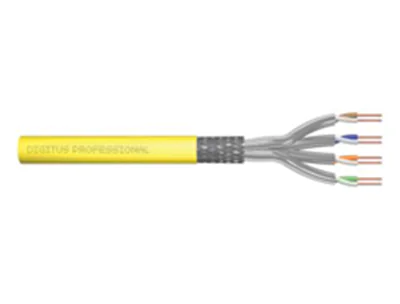 DIGITUS Professional - Bulkkabel - 100 m - SFTP - CAT 7a - IEEE 802.5/IEEE 802.3 - halogenfrei, robust - Gelb, RAL 1016