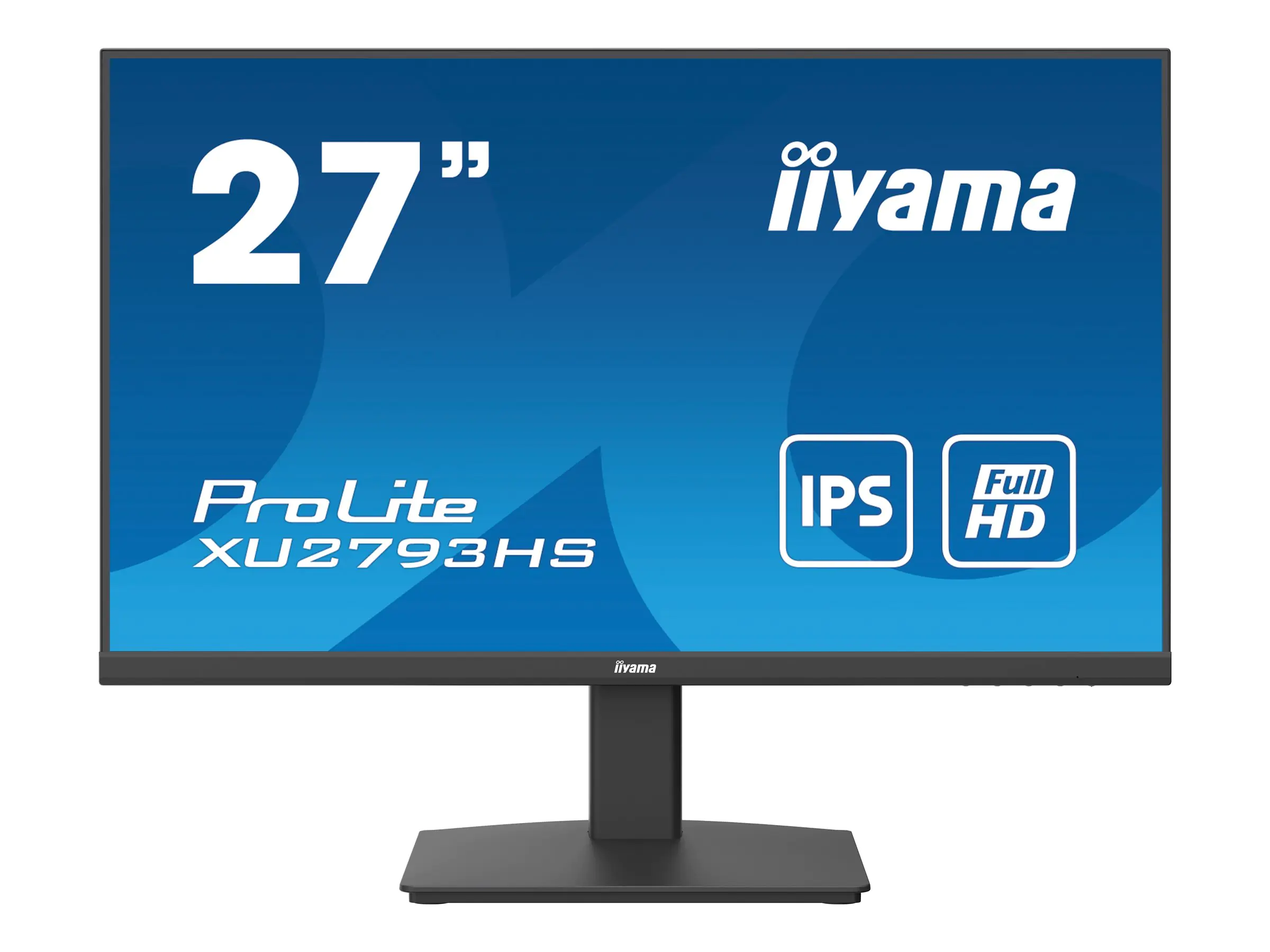 iiyama ProLite XU2793HS-B6 - LED-Monitor - 68.6 cm (27") - 1920 x 1080 Full HD (1080p) @ 100 Hz - IPS - 250 cd/m² - 1000:1 - 1 ms - HDMI, DisplayPort - Lautsprecher - Schwarz, Matte