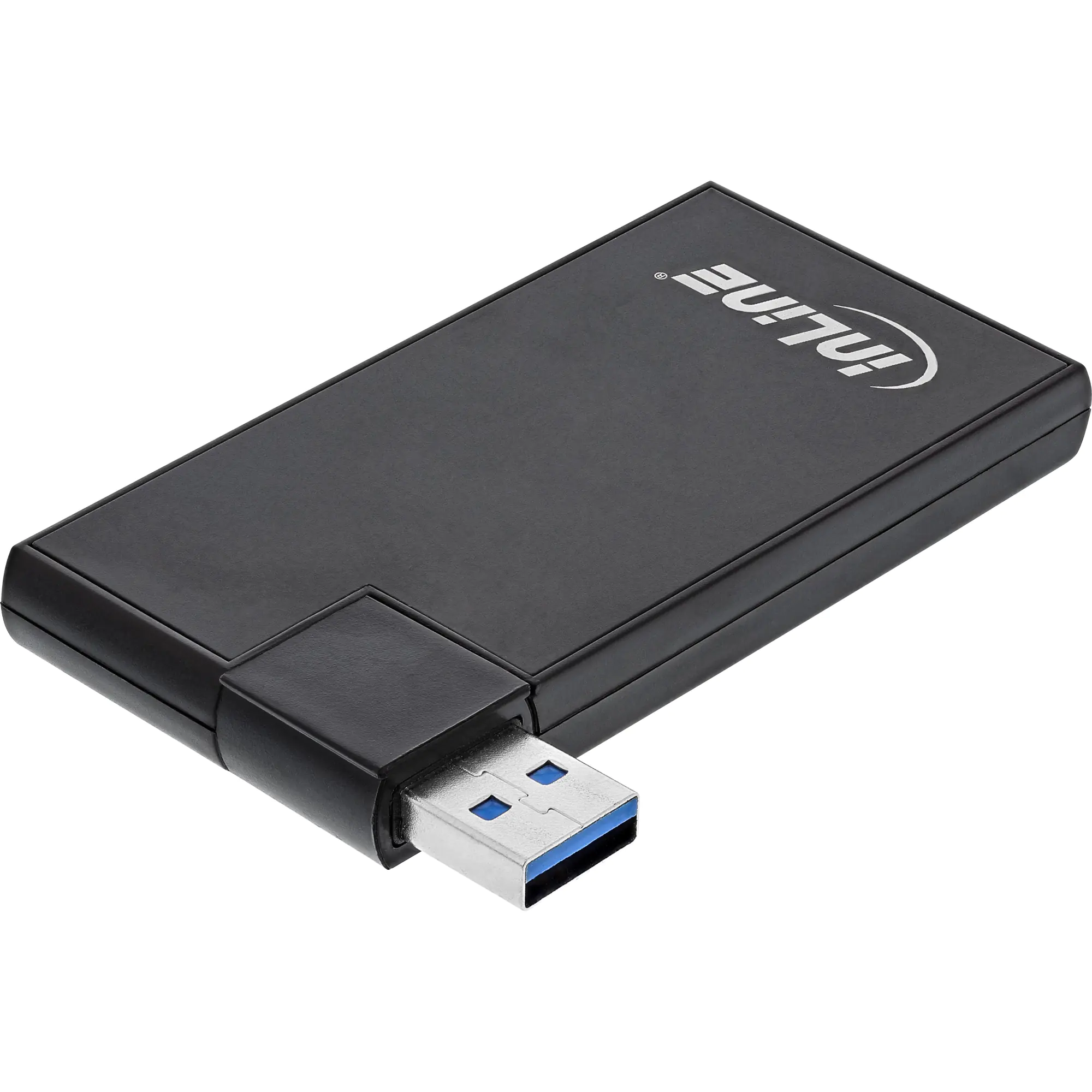 InLine 180 Twist Hub USB 3.0 - 4 Port - drehbar - schwarz 35391