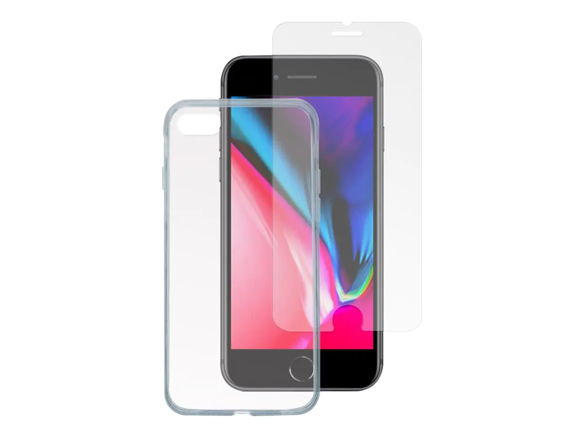 4smarts - 360° Starterset - Schutzhülle hintere Abdeckung für Mobiltelefon - Temperglas, Thermoplastisches Polyurethan (TPU) - durchsichtig - für Apple iPhone 7, 8, SE (2. Generation), SE (3rd generation) 4smarts - 360° Starterset - Schutzhülle hintere Abdeckung für Mobiltelefon - Temperglas, Thermoplastisches Polyurethan (TPU) - durchsichtig - für Apple iPhone 7, 8, SE (2. Generation), SE (3rd generation)