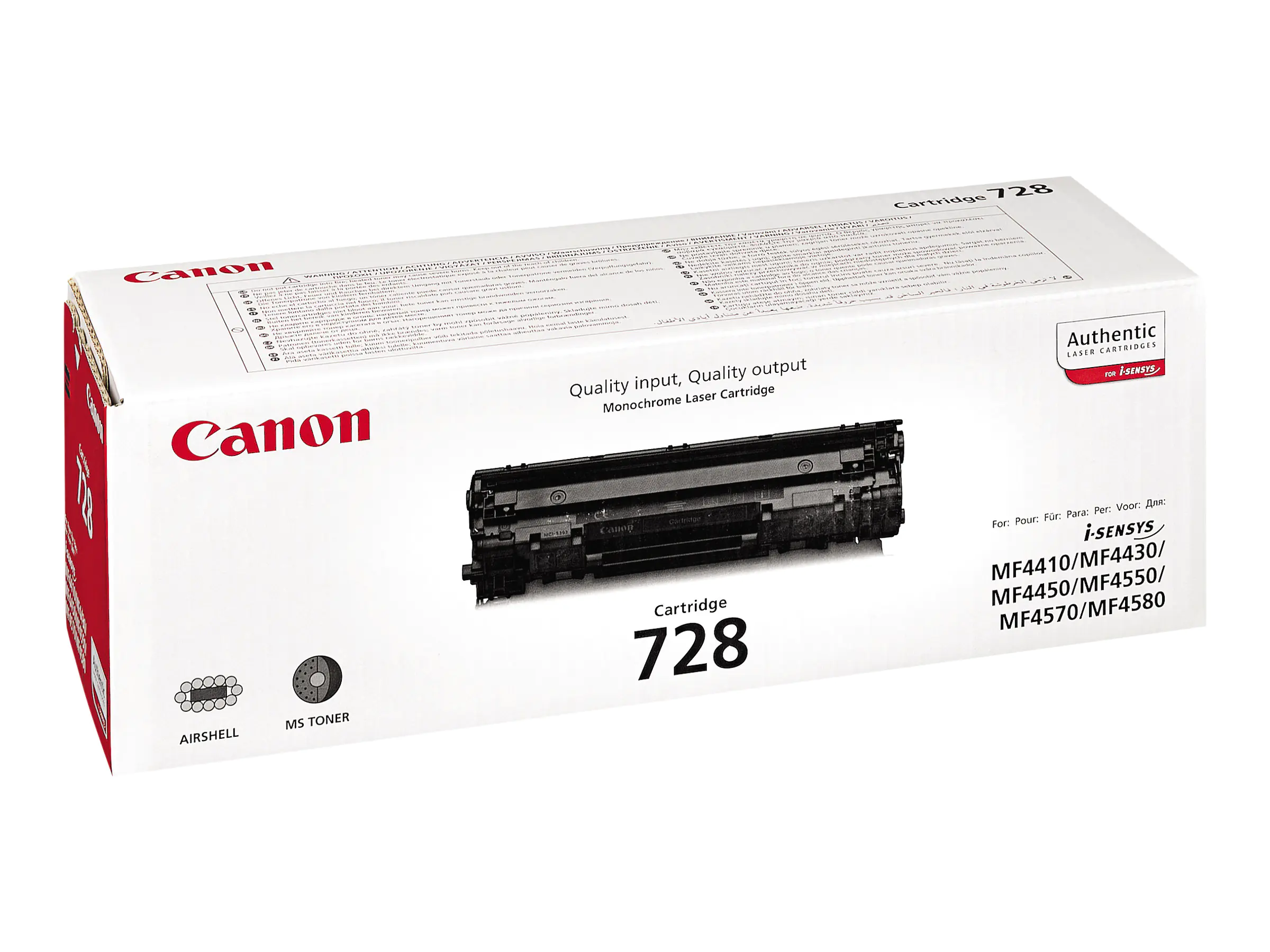 Canon CRG-728 - Schwarz - Original - Tonerpatrone - für ImageCLASS MF4750; i-SENSYS FAX-L150, L170, L410, MF4550, MF4730, MF4750, MF4870, MF4890 Canon CRG-728 - Schwarz - Original - Tonerpatrone - für ImageCLASS MF4750; i-SENSYS FAX-L150, L170, L410, MF4550, MF4730, MF4750, MF4870, MF4890