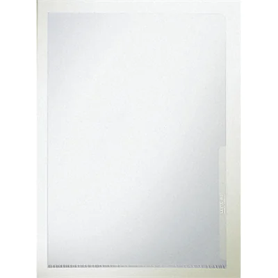 Leitz Sichthülle Standard DIN A4 0,13mm oben, rechts offen dokumentenecht Polypropylenfolie farblos genarbt 100 St./Pack. Leitz Sichthülle Standard DIN A4 0,13mm oben, rechts offen dokumentenecht Polypropylenfolie farblos genarbt 100 St./Pack.