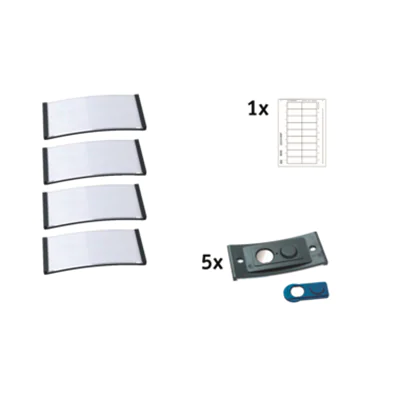 badgepoint® Namensschild polar® classic 65 x 30 mm (B x H) inkl. 1 Bogen (18 Namenskarten) Papier A4 weiß Magnet dunkelgrau 5 St./Pack. badgepoint® Namensschild polar® classic 65 x 30 mm (B x H) inkl. 1 Bogen (18 Namenskarten) Papier A4 weiß Magnet dunkelgrau 5 St./Pack.
