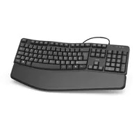 Hama EKC-400 - Tastatur - USB - QWERTZ - Deutsch - Schwarz - mit Handballenauflage