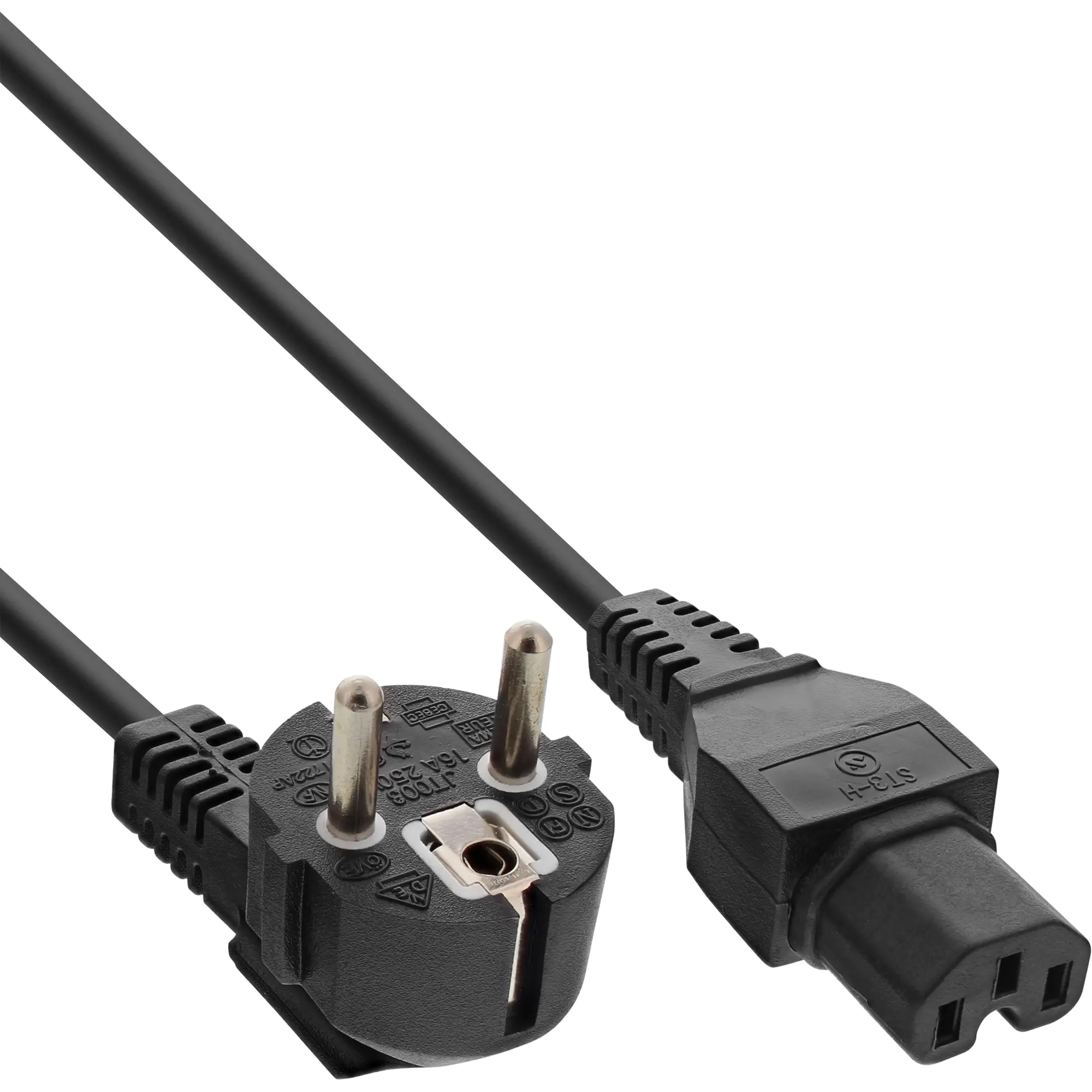 InLine Stromkabel Netzstecker IEC 320 EN 60320 C15 Stromversorgung CEE 7/7 (SCHUKO) 16810E 3.00 m InLine Stromkabel Netzstecker IEC 320 EN 60320 C15 Stromversorgung CEE 7/7 (SCHUKO) 16810E 3.00 m