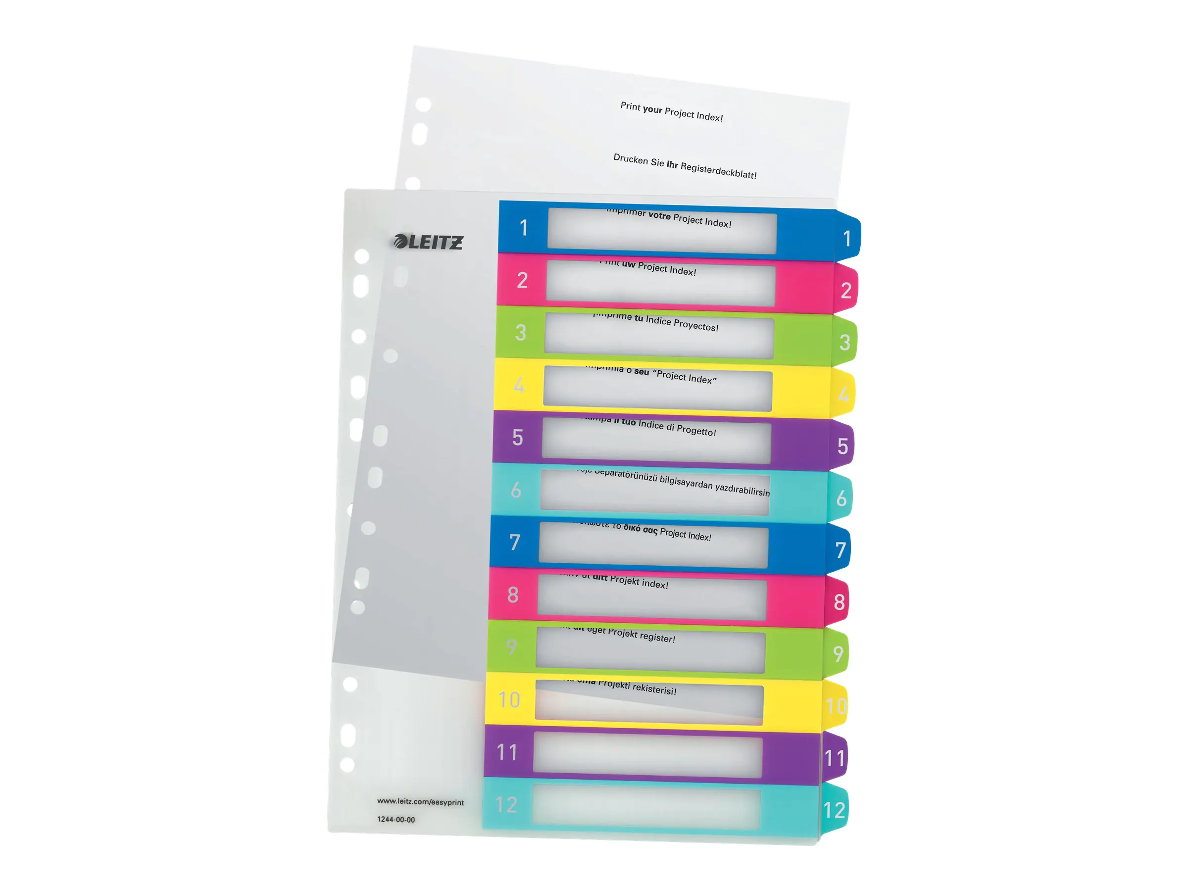 Esselte Leitz WOW - Trennelement - vorgedruckt: 1-12 12440000