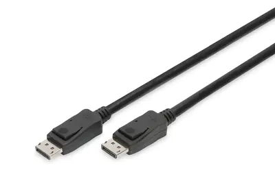 DIGITUS - DisplayPort-Kabel - DisplayPort (M) zu DisplayPort (M) - DisplayPort 1.4 - 3 m - 8K Unterstützung - Schwarz DIGITUS - DisplayPort-Kabel - DisplayPort (M) zu DisplayPort (M) - DisplayPort 1.4 - 3 m - 8K Unterstützung - Schwarz
