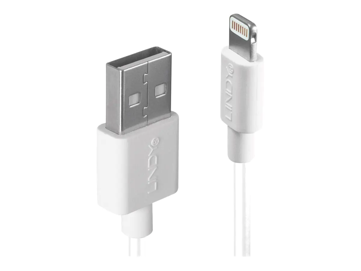 Lindy - Lightning-Kabel - Lightning (M) bis USB (M) - 2 m - weiß - halogenfrei - für Apple iPad/iPhone/iPod (Lightning)
