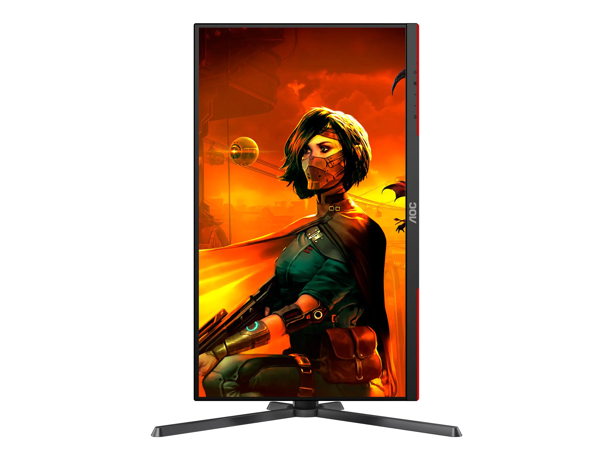 AOC Gaming U27G3X - LED-Monitor - Gaming - 68.6 cm (27") - 3840 x 2160 4K @ 160 Hz - Fast IPS - 1000:1 - DisplayHDR 400 - 1 ms - 2xHDMI, 2xDisplayPort - Schwarz, Rot
