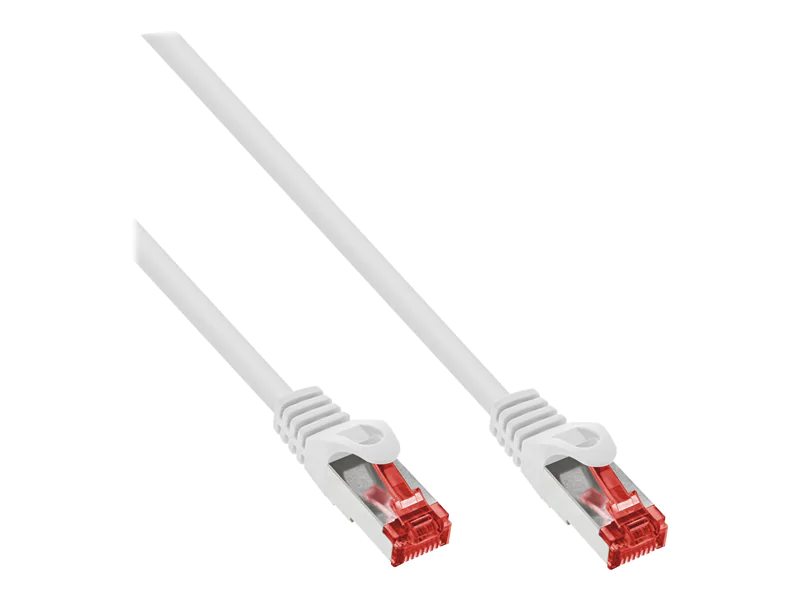 InLine 70er Bulk-Pack Patchkabel - S/FTP (PiMf) - Cat.6 - PVC - CCA - weiß - 1m B-76111W