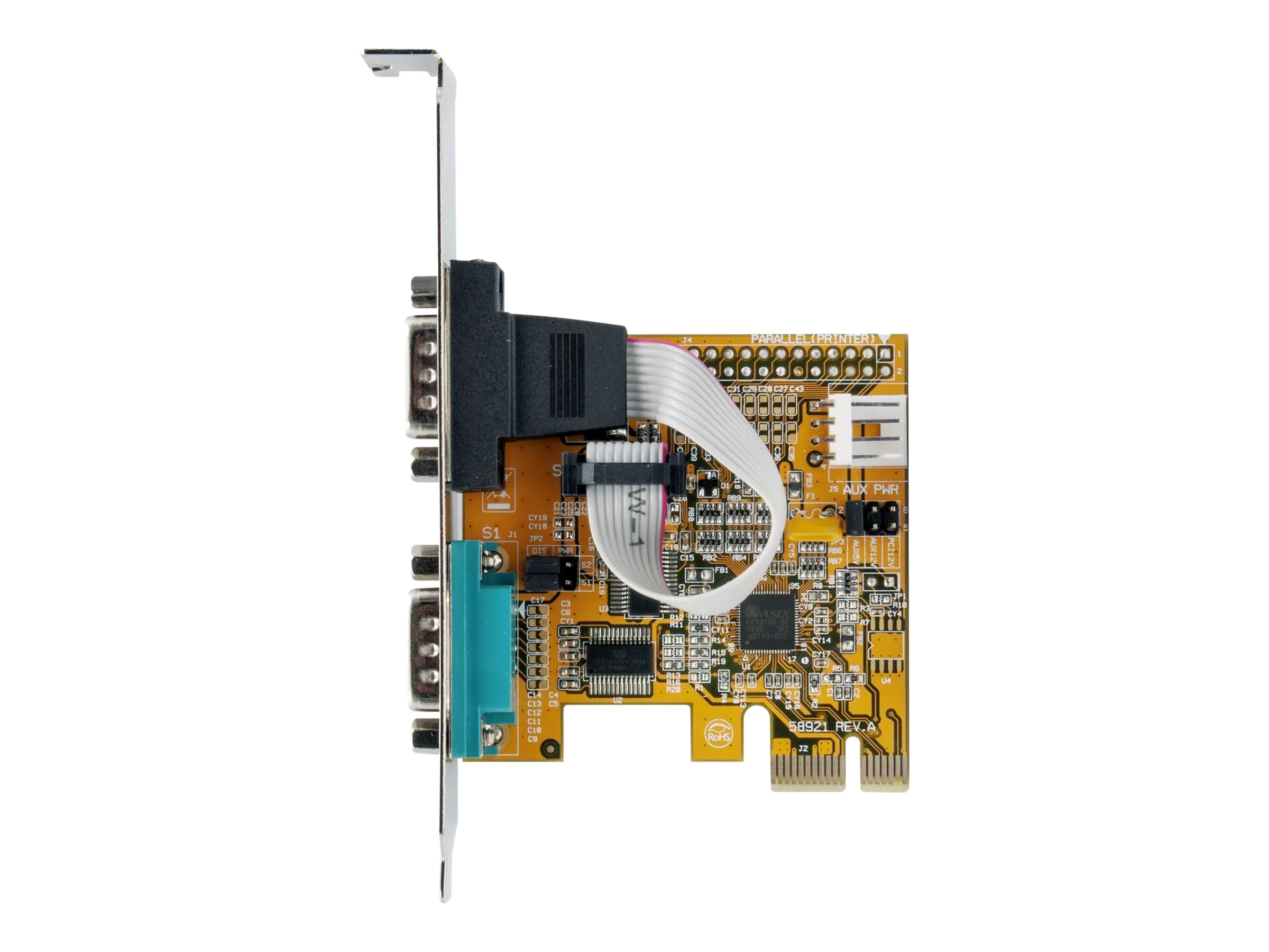 Exsys EX-44082 - Serieller Adapter - PCIe 3.0 x16 Low-Profile - RS-232/V.24 x 2 Exsys EX-44082 - Serieller Adapter - PCIe 3.0 x16 Low-Profile - RS-232/V.24 x 2