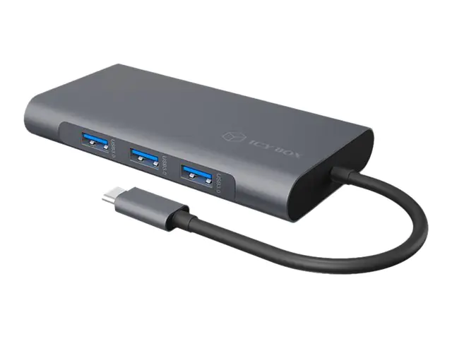 ICY BOX IB-DK4040-CPD - Dockingstation - USB-C - VGA, HDMI