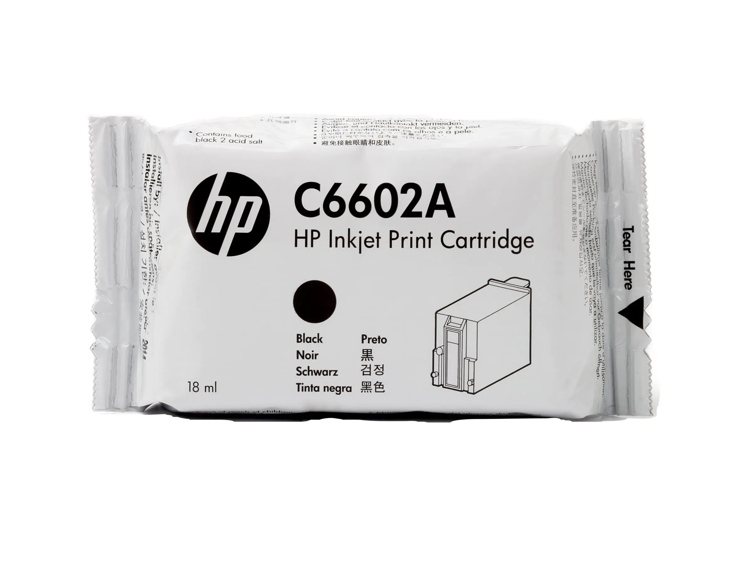HP 18 ml - Schwarz - kompatibel - Tintenpatrone C6602A