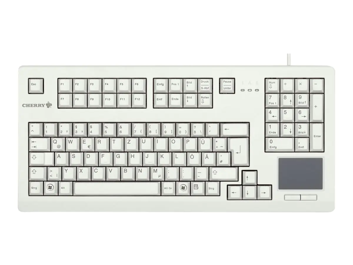 CHERRY TouchBoard G80-11900 - Tastatur - USB - GB - Hellgrau