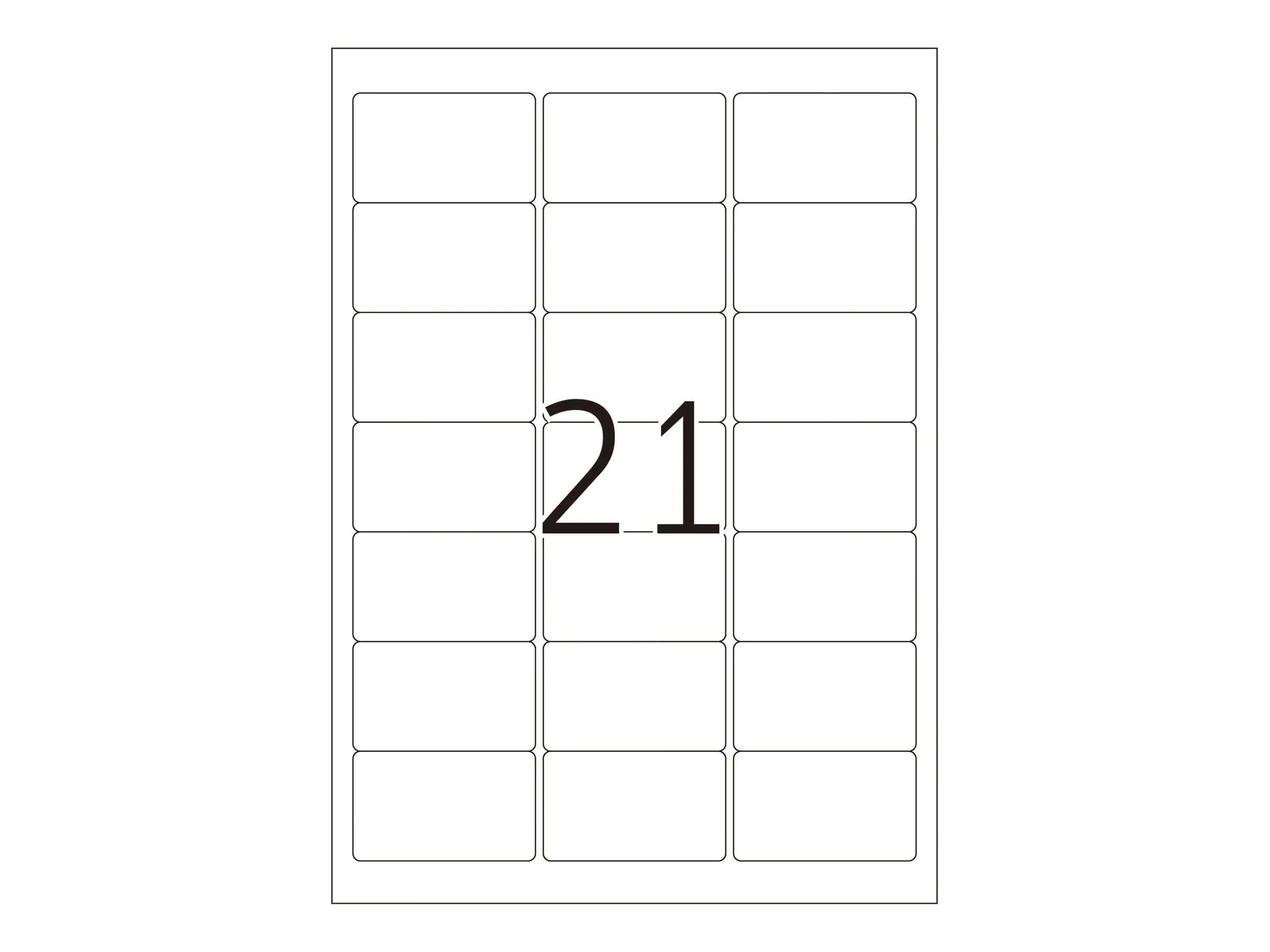 HERMA Selbstklebend - durchsichtig - 38.1 x 63.5 mm 525 Etikett(en) (25 Bogen x 21 Folienetiketten 8017
