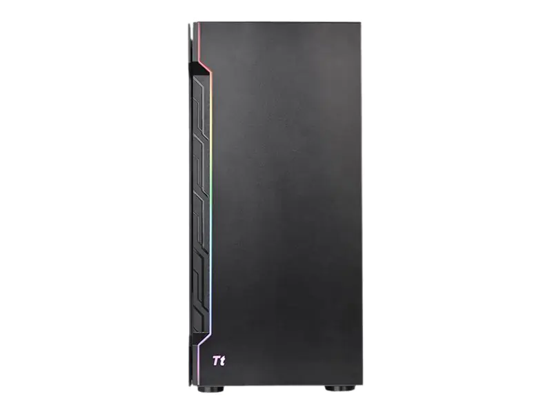 Thermaltake H200 TG RGB - Tower - ATX - Seitenteil mit Fenster (gehärtetes Glas) - keine Spannungsversorgung (PS/2) - Schwarz - USB/Audio