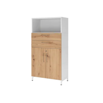 Hammerbacher Regalschrank FlexWall 800 x 1.532 x 417 mm (B x H x T) Flügeltür ohne Rollen Holz Hammerbacher Regalschrank FlexWall 800 x 1.532 x 417 mm (B x H x T) Flügeltür ohne Rollen Holz