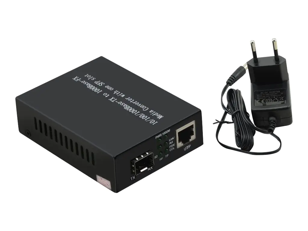 InLine - Medienkonverter - 1GbE - 10Base-T, 1000Base-FX, 100Base-TX, 1000Base-T - RJ-45 / SFP (mini-GBIC) - bis zu 550 m - 850 nm InLine - Medienkonverter - 1GbE - 10Base-T, 1000Base-FX, 100Base-TX, 1000Base-T - RJ-45 / SFP (mini-GBIC) - bis zu 550 m - 850 nm