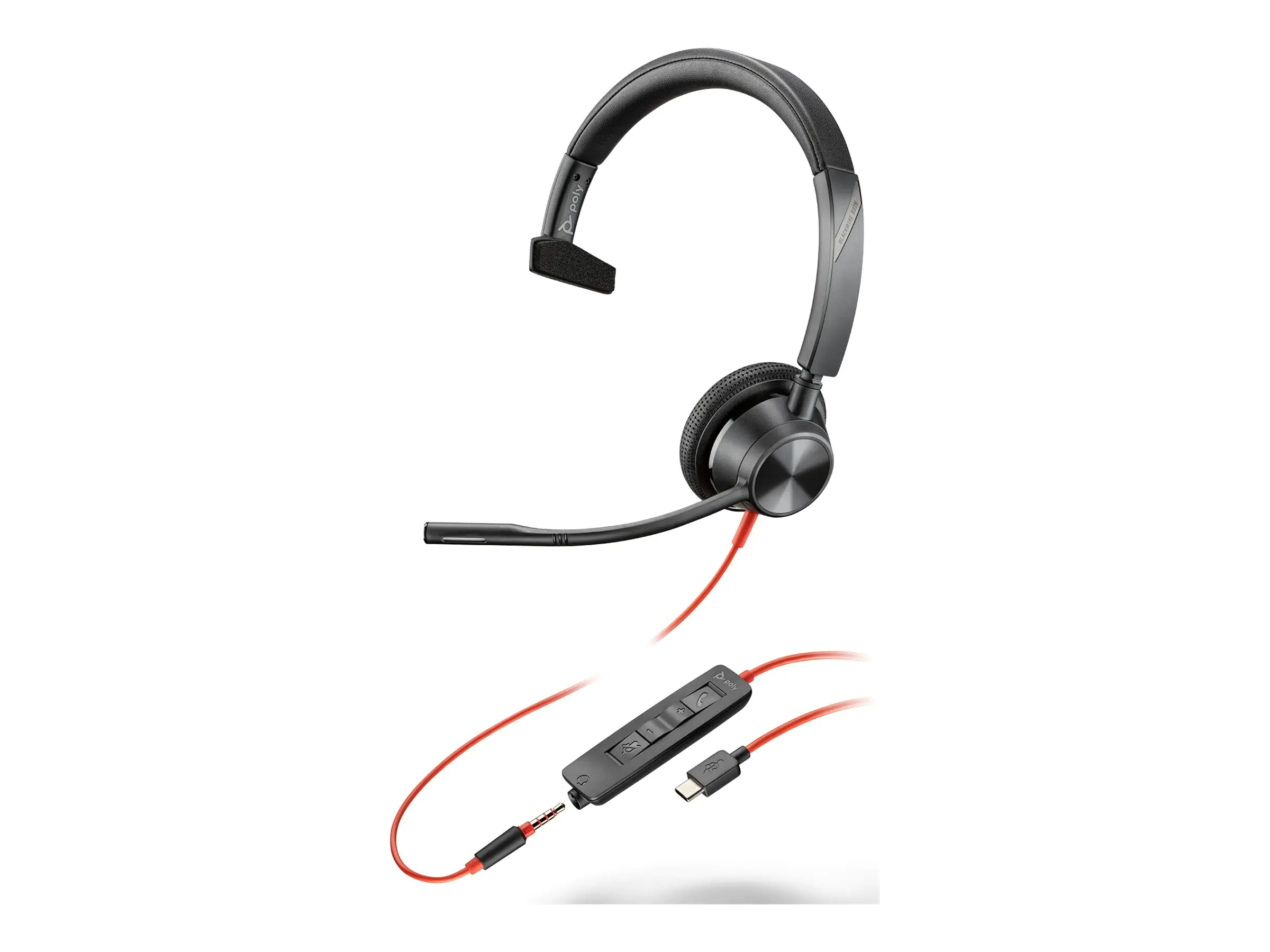 HP Poly Blackwire 3315 - Blackwire 3300 series - Headset HP Poly Blackwire 3315 - Blackwire 3300 series - Headset