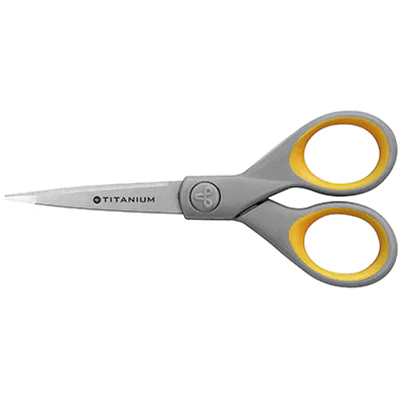Westcott Schere Titanium Super E-30450 00 13cm gelb/grau Westcott Schere Titanium Super E-30450 00 13cm gelb/grau